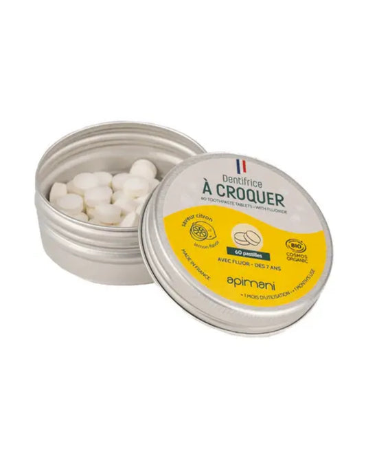 Dentifrice à croquer - 60 pastilles - Citron